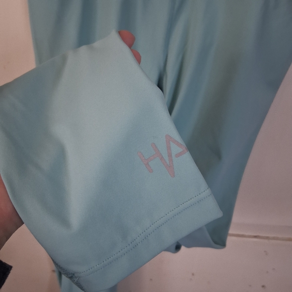 Women's Halina Athletics Light Turquoise Sports Leggings - Picture 5 of 13